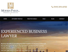 Tablet Screenshot of parsalaw.com